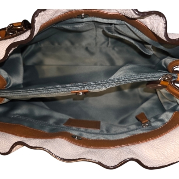 Coach Penelope Ivory Pebbled Leather Tote Handbag - EUC - Picture 6 of 16